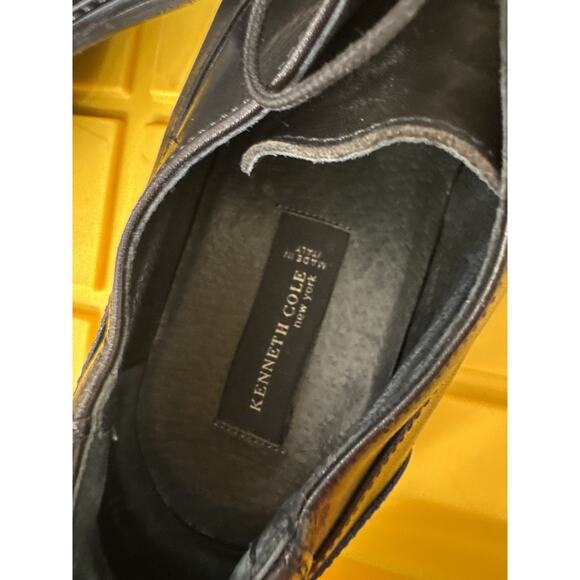 Kenneth Cole Men's Leather Dress Shoes Lace Up Square Toe Formal Wedding Prom 43 - Picture 3 of 8
